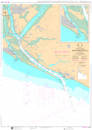 Carta Ihm 4411 Barra y puerto de Huelva. Plano inserto Punta Umbría